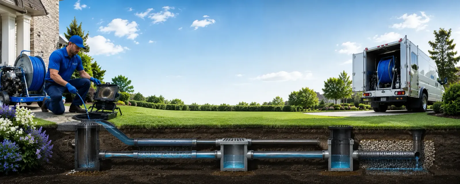 Outdoor drain cleaning information for Royal Oak, MD